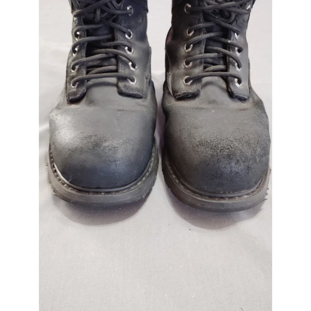 Brahma Bravo Men 11W Black Leather Steel Toe Work Hiking‎ Biker Western Boots**